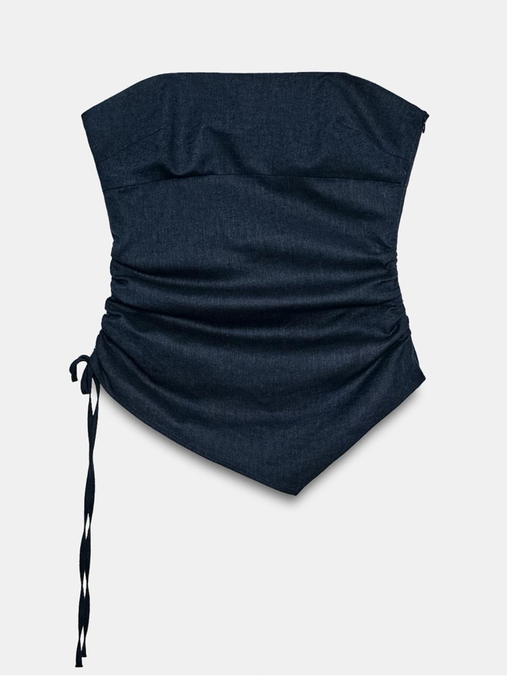 Zara Draped Linen Top